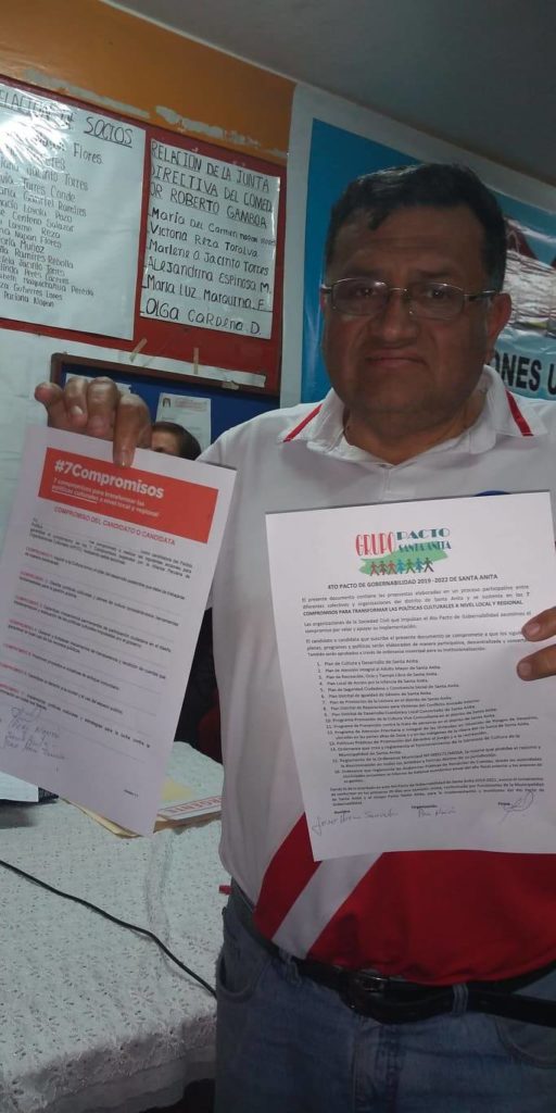 Santa Anita, Lima el candidato José Eleuterio Horna Saavedra asume los 7 Compromisos